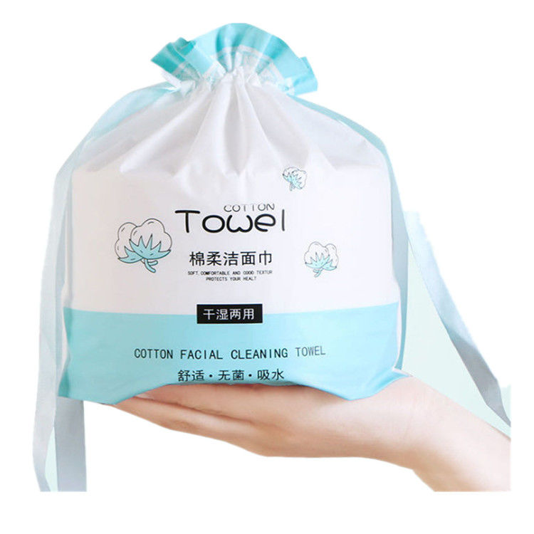 China Export Hot-sale Bag Non woven Disposable Cotton Face Towel Dry And Wet Roll Paper Towel